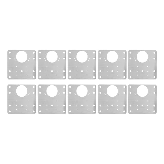 Placa de reparación de bisagras para puertas de gabinetes, 30 piezas, placa de fijación de reparación de bisagras de acero inoxidable de 9 x 9 cm