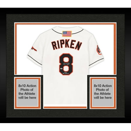 Framed Cal Ripken Jr. Baltimore Orioles Autographed White Mitchell & Ness Authentic Jersey with "2007 Hall of Fame" Inscription - Fanatics Authentic Certified