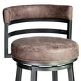 thumbnail image 2 of Titana 26" Seat Height Swivel Bandero Tobacco Faux Leather and Mineral Metal Bar Stool for Kitchen Island Counter, 2 of 7