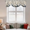 thumbnail image 2 of White Spring Floral Tie Up Valance Curtains for Windows, Kitchen Curtains Window Treatments, Modern Oil Painting Farmhouse Flower Short Window Shades Valances for Bedroom Bathroom Cafe 42"x12", 2 of 8
