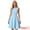 Light Blue, variant on DARING DIVA Women's Boat Neck High Waisted Sleeveless Work Dresses XS Light Blue