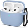 thumbnail image 1 of GFDYREE Compatible with AirPods 3 Case, Protective Silicone Cover for AirPods 3rd Generation Case 2021, Wireless Charging - Denim Blue, 1 of 7