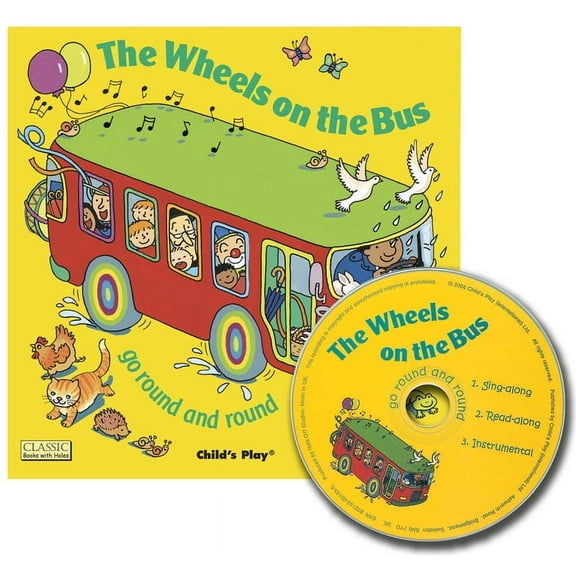 Childs Play Books CPY9781904550662 The Wheels On The Bus 8X8 Book With