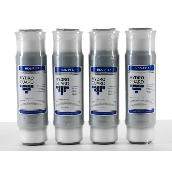 (4 Pack) Cuno Aqua-Pure AP117 Replacement Compatible HDG-P117 Universal GAC Water Filter Cartridge