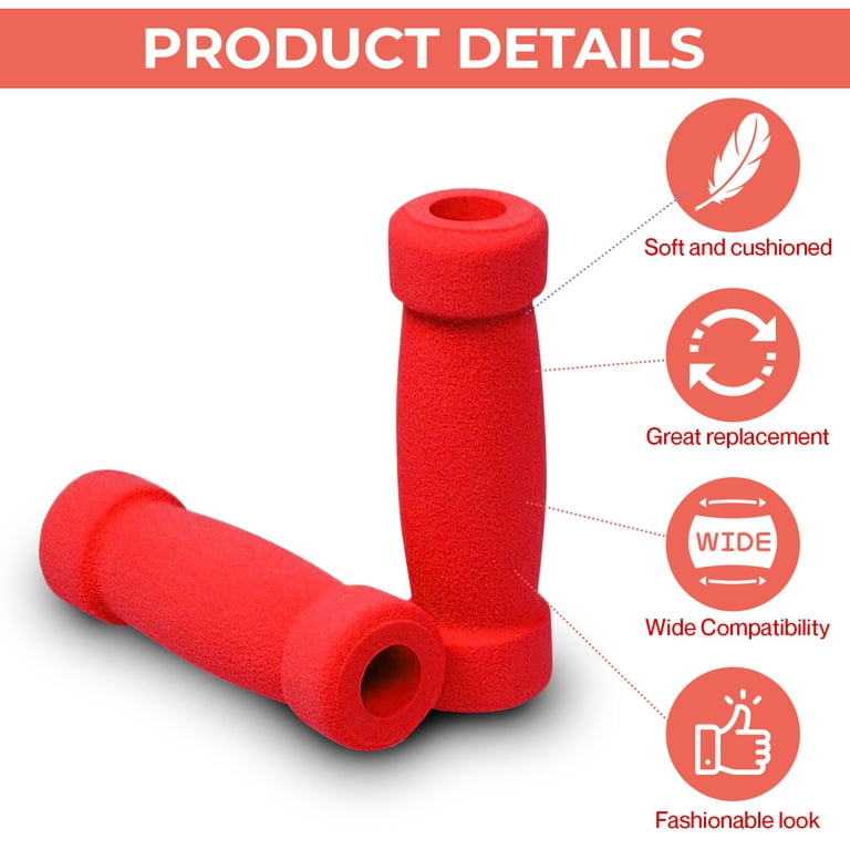 AlveyTech Handlebar Foam Grip Set for Razor, Radio Flyer, Kick
