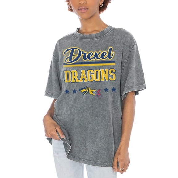 Women's Gameday Couture Gray Drexel Dragons Here To Play Oversized T-Shirt