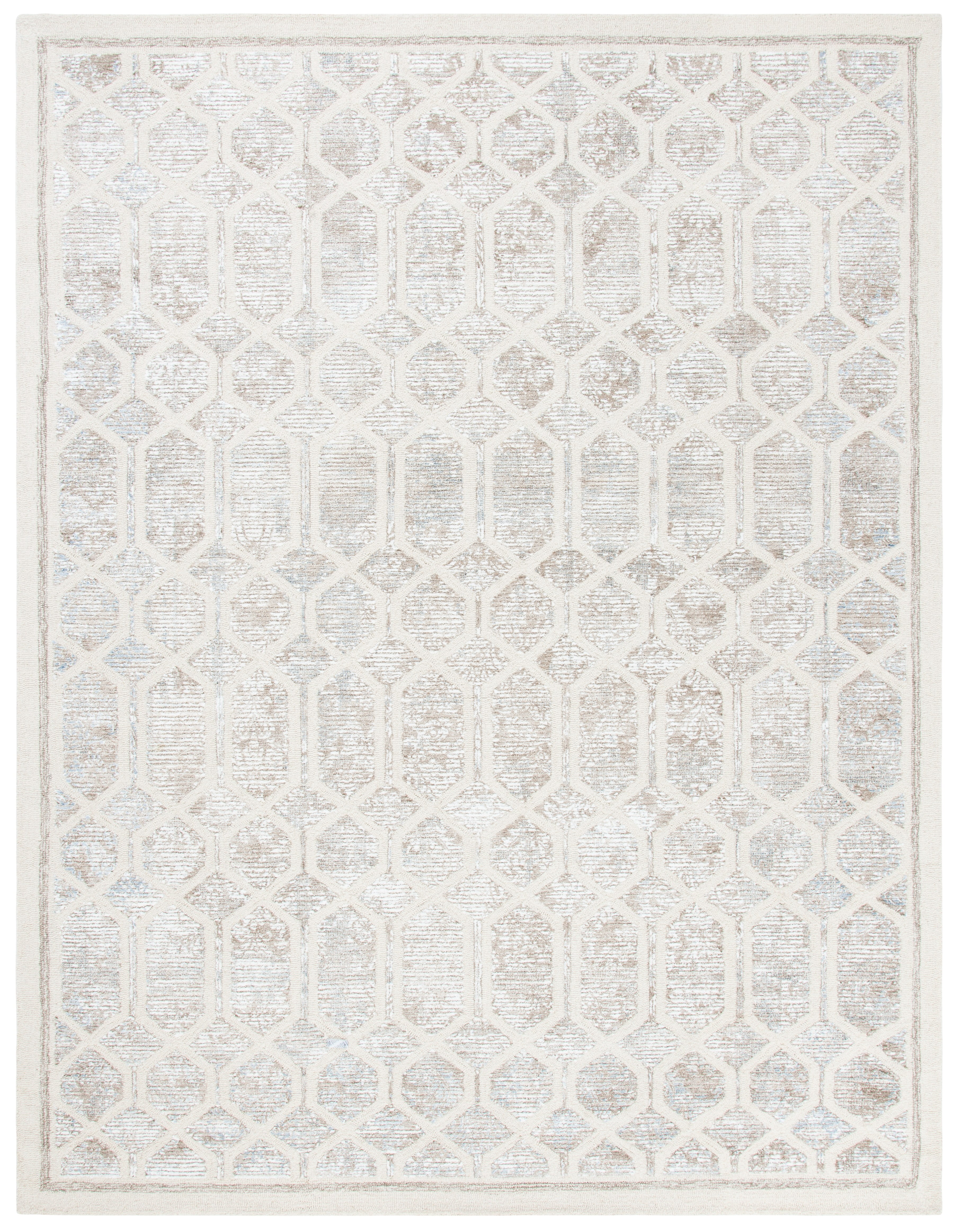 SAFAVIEH Artistry Jorie Geometric Area Rug, Ivory/Beige, 9' x 12'