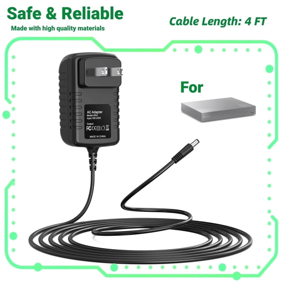FITE ON AC Adapter Power Supply Cord Compatible with SONY BDP-S4500 BDP-S4500 Blu-Ray DVD Player