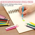 thumbnail image 4 of Uxcell 6 Pcs Wooden Colored Pencils, Short Oil Based Colored Pencils for Artists Teachers Adults Coloring Books Painting Sketching Drawing, Light Green/Light Blue/Yellow, 4 of 6