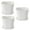 White*3, variant on EZPXFCI Plastic Plant Pots for Plants with Saucers, Indoor Set of 3 Plastic Planters Modern Flower Pot with Drainage Hole for All House Plants, Herbs, Flowers, and Seeding Nursery