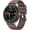 Brown, variant on Leather with Silicone Strap Compatible with Samsung Galaxy Watch 8 Classic 46mm Bands, No Gap Leather Strap Replacement Wear-resistant breathable for Galaxy Watch 8 40mm 44mm Women Men