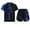 Blue, variant on Kids Boys Boxing Uniform 2 Piece Kickboxing MMA Training Clothes T-Shirt with Trunk Kickboxing Costume Blue 16
