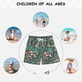thumbnail image 6 of FORMRS Boys Swim Trunks Quick Dry Mesh Lining Beach Boardshorts, Sizes XS-XL, Green Vibrant Forest Pattern, 6 of 7