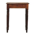 thumbnail image 1 of Artisan Furniture Solid Wood Chestnut Turned Leg Writing Desk, 1 of 8
