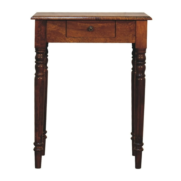Artisan Furniture Solid Wood Chestnut Turned Leg Writing Desk