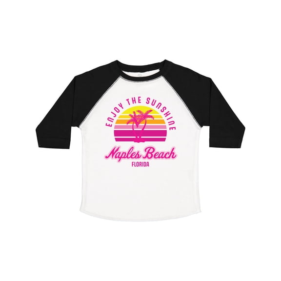 Inktastic Summer Enjoy the Sunshine Naples Beach Florida in Pink Boys or Girls Toddler T-Shirt
