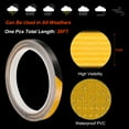 thumbnail image 3 of Uxcell 0.3" x 26 FT Reflective Tape High Viscosity Tape Waterproof Warning Roll Reflective Strip 4 Pcs Black Yellow, 3 of 6