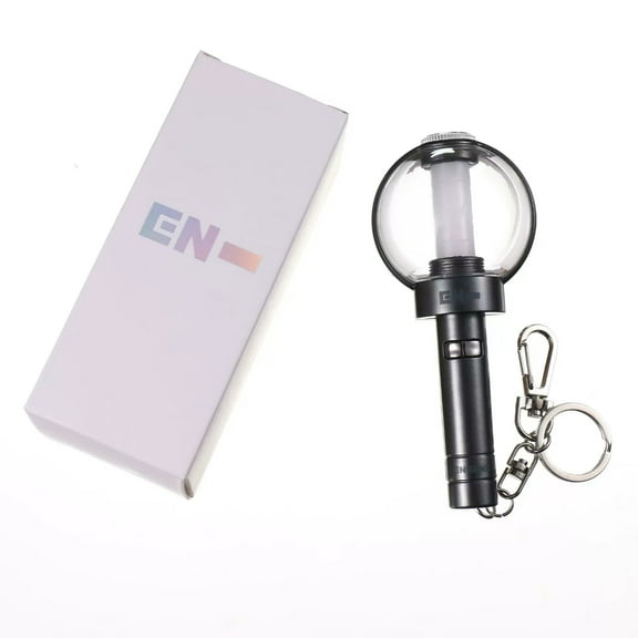 KPOP Lightstick Keychain, Kpop Merch Merchandise Mini Light Stick Pendant for Bag Light Colour and Speed Adjustable Fans Gift Collection(Built-in battery)