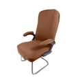 thumbnail image 3 of DOLITY Stretchy Office Armchair Cover Slipcover for Computer Chair Desk Chair coffee, 3 of 8