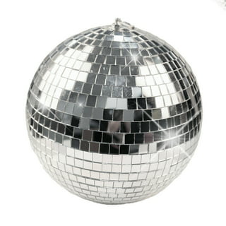 Large Disco Ball Silver Hanging Disco Balls Reflective Mirror Ball for  Party Holiday Wedding Dance Music Club Stage Props Decor