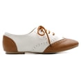 thumbnail image 4 of Ollio Women's Shoes Classic Lace Up Dress Low Flat Heels Oxfords M1914, 4 of 6