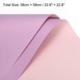 thumbnail image 2 of Uxcell Double Sided Color Flower Wrapping Paper for Weddings Parties Purple 22.8"x22.8" Waterproof 10 Pack, 2 of 7