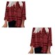 thumbnail image 2 of Camisa de mujer Qarigey con cuello en V a rayas transpirable con botones L, 2 of 6