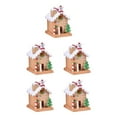 thumbnail image 2 of Maytalsory Delightful Christmas Village Landscape Tabletop Figurine for Festive Ambience Yellow Small 5Set, 2 of 6