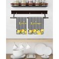 thumbnail image 3 of Yellow Lemons Kitchen Dish Towels for Drying Dishes Set of 3, Summer Fruits Leaves Botanical Buffalo Plaid Waffle Weave Microfiber Hand Tea Bathroom Towels Quick Dry & Absorbent Towel 15.7x23.6, 3 of 7
