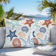 thumbnail image 3 of Outdoor Waterproof Throw Pillow Covers Set of 2 Ocean Teal Starfish Decorative Pillowcases Square Outdoor Pillows Cushion Case 16x16 Inch Marine Life Coastal Patio Pillows for Couch Sofa Bed Garden, 3 of 9