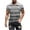 Dark Gray1, variant on Plus Size Shirts for Men Summer Short Sleeve Crewneck Loose Fashion Comfy Casual Tee Shirts Striped