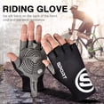 thumbnail image 4 of Guantes De Ciclismo Bicicleta Guantes de seda de hielo para mujer y hombre, guantes deportivos para ciclismo, guantes de mano con medio dedo (negro L), 4 of 4