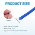 thumbnail image 2 of Uxcell 20 AWG Flexible Silicone Wire 30.5m/100ft Tinned Copper Electrical Wire Blue, 2 of 6