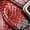 Red, variant on Men's Snakeskin Pattern Pointed Toe Monk Strap Dress Shoes with Metallic Cap Toe and Studded Welt