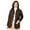 Chocolate, variant on Women's Plus Size Snap-Front Quilted Coat