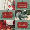 thumbnail image 5 of Christmas Tablecloth Waterproof Fabric Christmas Table Cloth for New Year's Day Home Decoration 60x60 Inch Round, 5 of 6