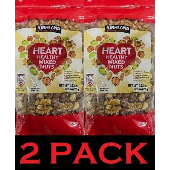 2x Signature HEART HEALTHY MIXED NUTS 36 oz Bag - 2 PACK