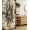 Cocoa Brown Sage Green, variant on Christmas Stall Shower Curtain, Classical Themed Old Fashioned Celebration Carols Winter Design Patterns, Fabric Bathroom Decor Set with Hooks, 36" W x 72" L, White Vermilion