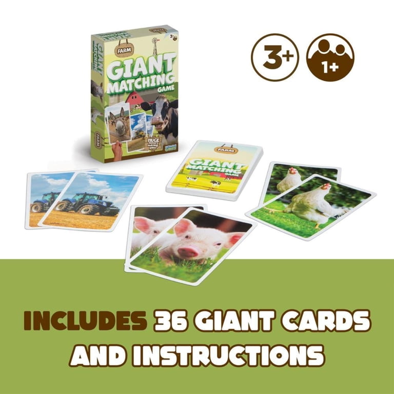 PlayMonster Farm Animals Giant Matching Game photo 3