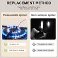 thumbnail image 2 of 4 Pieces Propane Push-Type Piezo Igniter Kit with Threaded Ceramic Electrode Ignition Plug Wire 30 cm for Gas Grill, 2 of 8