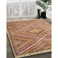 thumbnail image 3 of Ahgly Company Machine Washable Indoor Rectangle Contemporary Chestnut Red Area Rugs, 3' x 5', 3 of 7