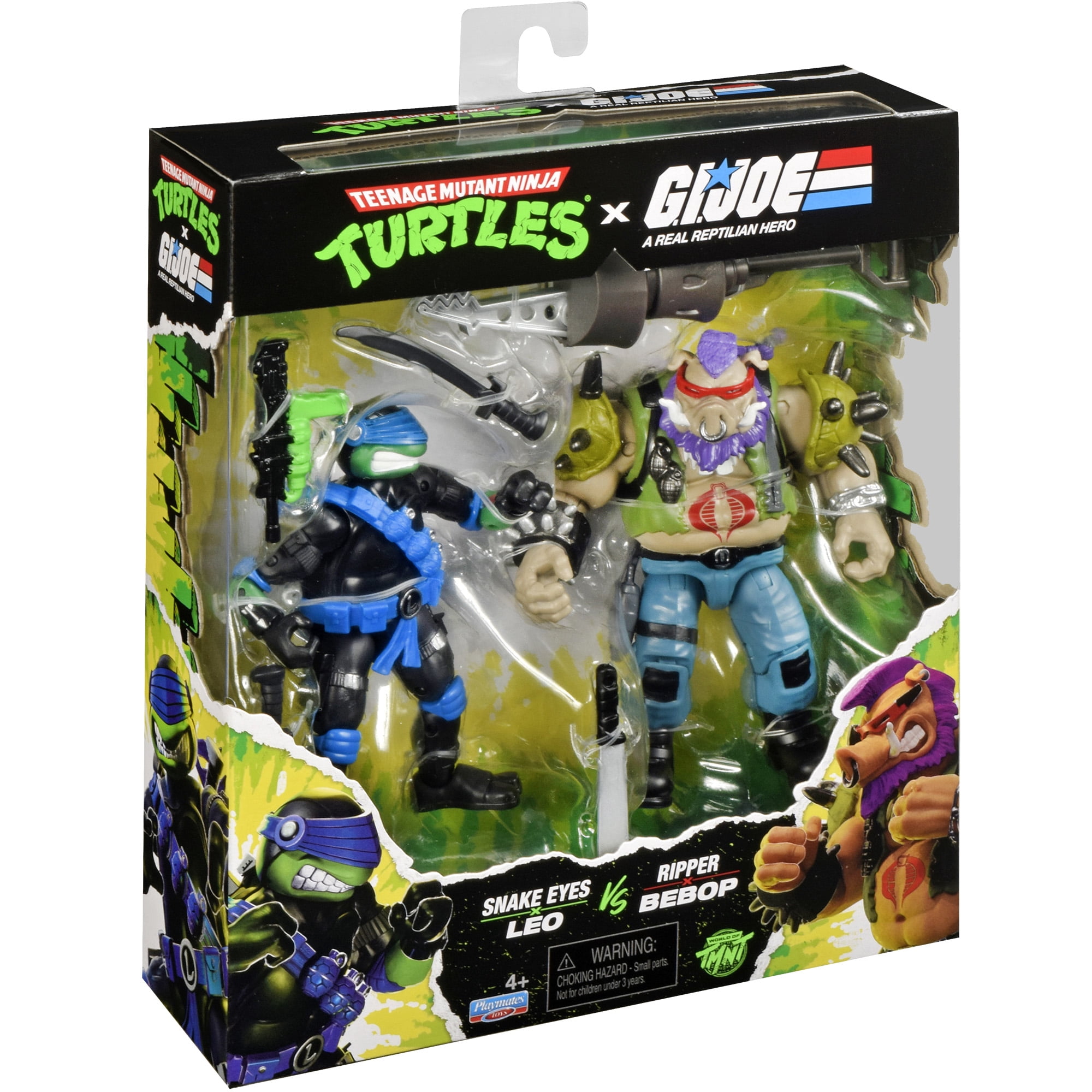 Teenage Mutant Ninja Turtles x G.I. JOE: Snakes Eyes x Leo vs. Ripper x Bebop