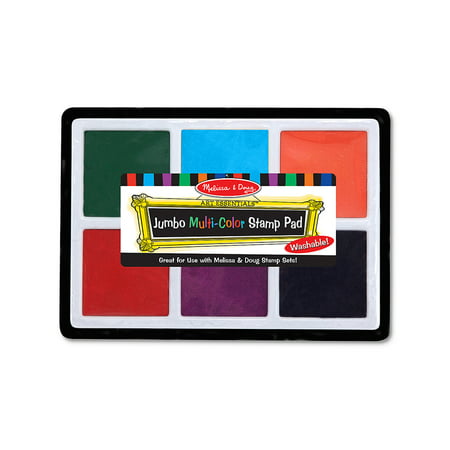 Melissa & Doug Jumbo Multi-Colored Stamp Pad With 6 Washable Inks