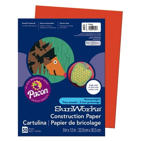 UPC: 0045173066033 | Pacon SunWorks Construction Paper 9 x 12 Orange