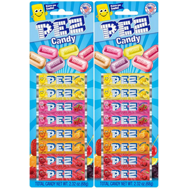 PEZ Assorted Fruit Candy Refills (Pack of 2)