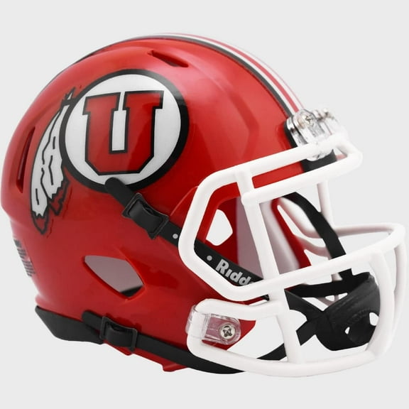 Riddell Utah Utes Red Revolution Speed Mini Football Helmet