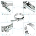 thumbnail image 3 of Uxcell T-Bolt Hose Clamp 10Pack 67-72mm Spring Loaded Intake Intercooler Hose Clamps, 3 of 4