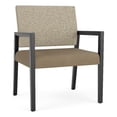 thumbnail image 1 of Pemberly Row Waiting Reception Wide Guest Chair Wood Frame in Brown, 1 of 5