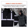thumbnail image 3 of GloWear 8377EV Non-Certified Hi-Vis Quilted Bomber Jacket, Black, 3X-Large, 3 of 6