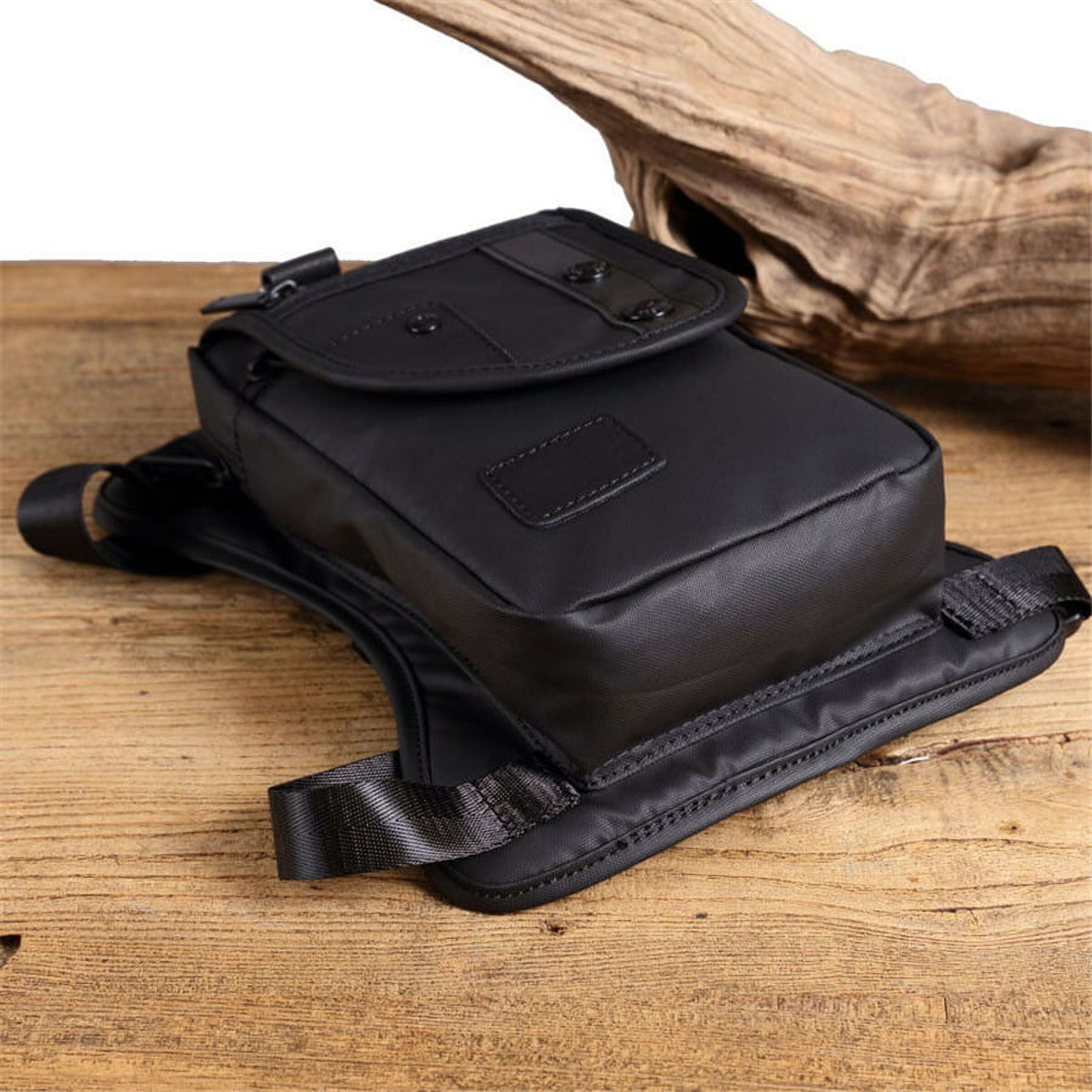 Motorcycle Outdoor Drop Leg Bag Tactical Hiking Thigh Waist Fanny Pack Pouch BLK